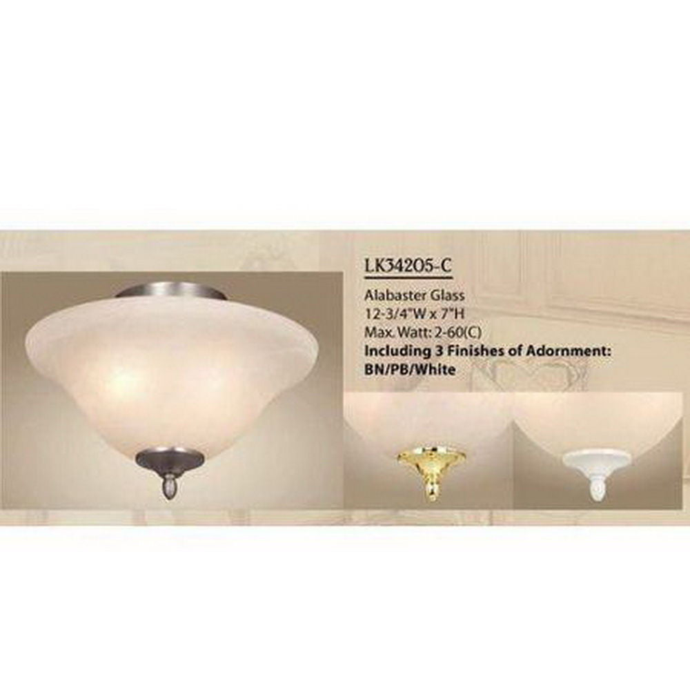 Vaxcel Lighting LK34205-C Two Light Ceiling Fan Light Kit in Multiple Finishes