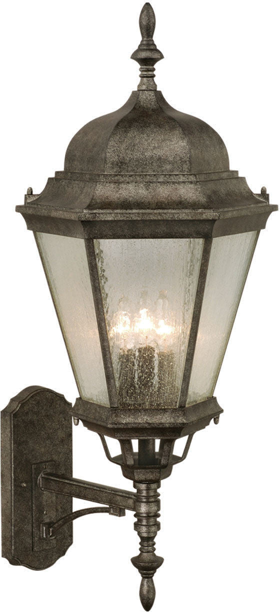 Vaxcel Lighting OW24231 LS Birchard Collection Three Light Exterior Outdoor Wall Lantern in Lava Stone Finish