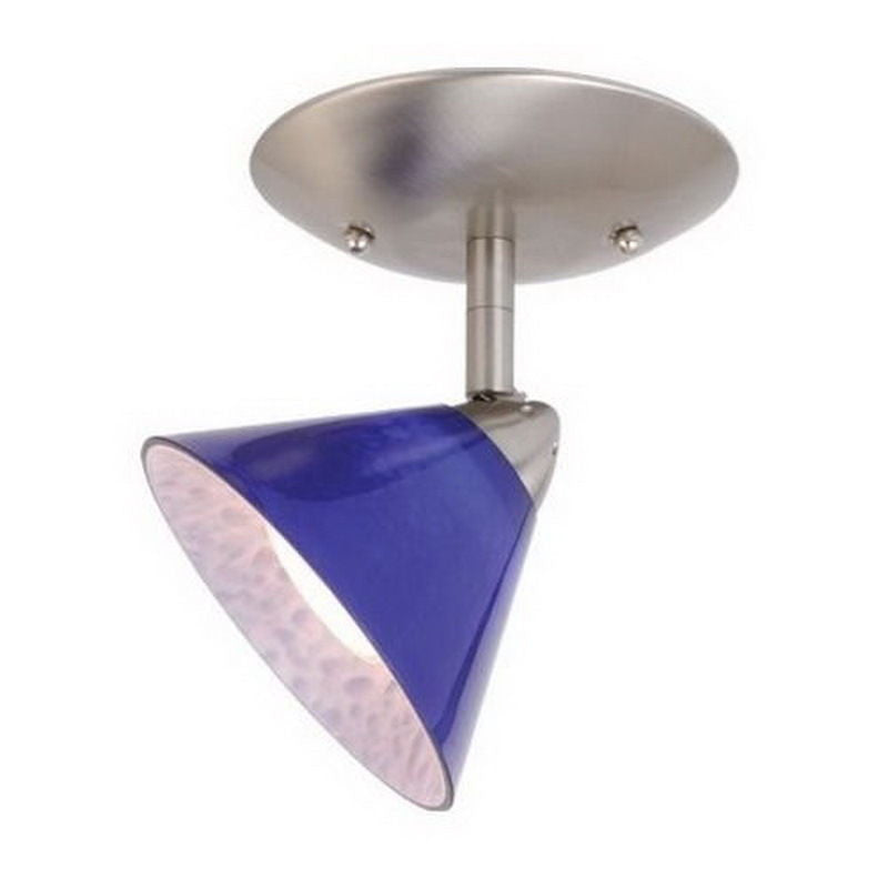 Vaxcel Lighting ML-CCD003 SN Milano Collection One Light Monopoint Ceiling Fixture in Satin Nickel Finish