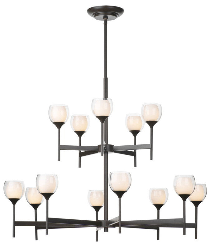 Forecast Lighting F1721-68 Carmen Collection Thirteen Light Chandelier in Deep Bronze Finish