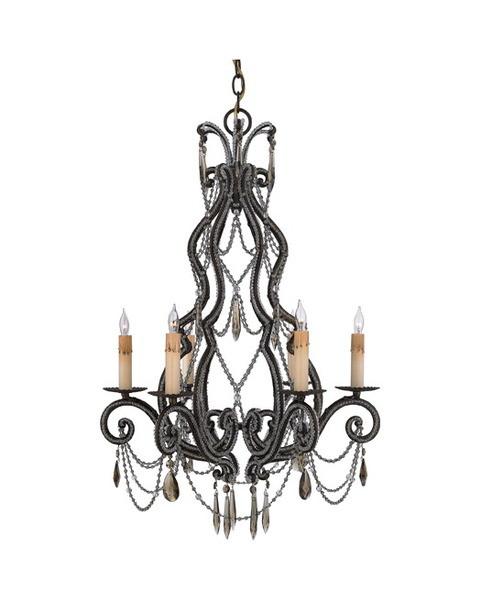 Quoizel Lighting RDA5006 RY Diana Collection Six Light Chandelier in Regency Gold Finish