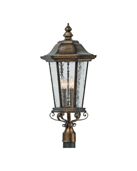 Quoizel Lighting 5933 DS Notting Hill Collection Outdoor Post Lantern in Dark Silver Finish