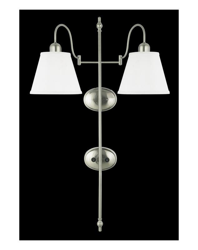 Quoizel Lighting HDS1062 BN Two Light Wall Sconce in Brushed Nickel Finish