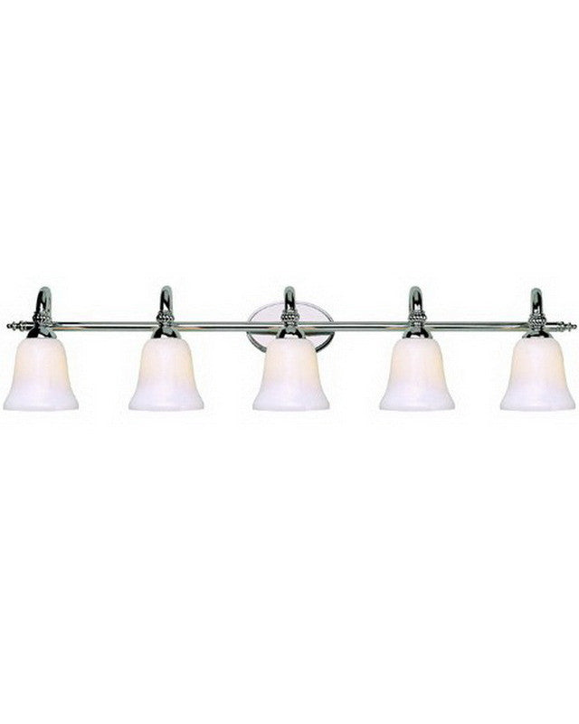 Trans Globe Lighting 2155 PC Five Light Bath Wall Fixture in Polished Chrome Finish