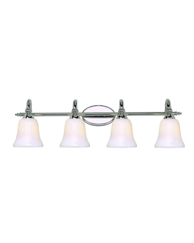 Trans Globe Lighting 2154 PC Four Light Bath Wall Fixture in Polished Chrome Finish