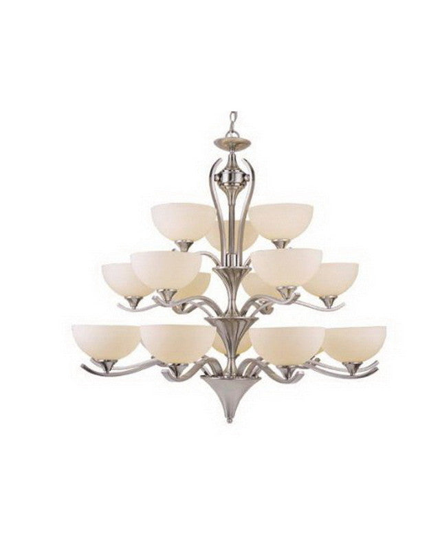 Vaxcel Lighting CH26218 SN Eighteen Light Chandelier in Satin Nickel Finish