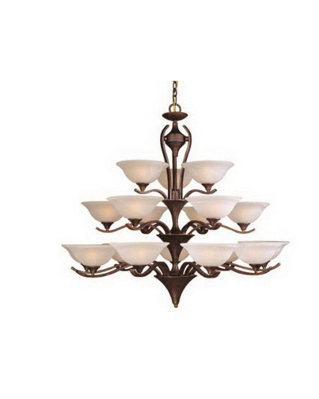 Vaxcel Lighting CH27618 WP Eighteen Light Chandelier in Weathered Patina Finish