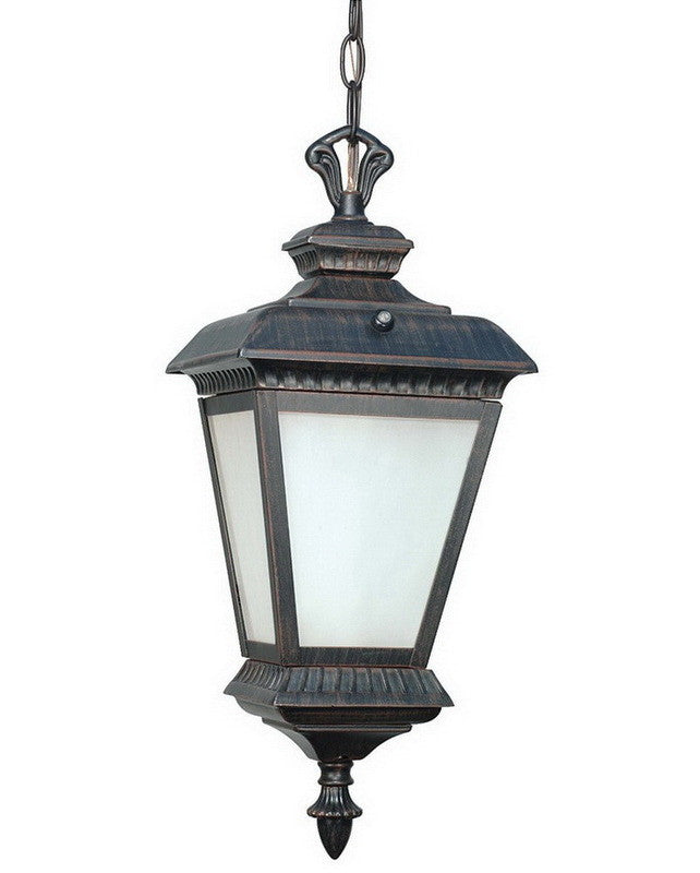 Nuvo Lighting 60-2524 Charter Collection One Light Energy Efficient Fluorescent Exterior Outdoor Hanging Pendant Lantern in Old Penny Bronze Finish