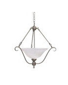 Epiphany Lighting 102105 BN Three Light Pendant Chandelier in Brushed Nickel Finish