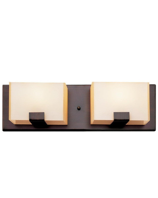 Trans Globe Lighting 20202 ROB Two Light Bath Vanity Wall Mount in Rubbed Oil Bronze Finish