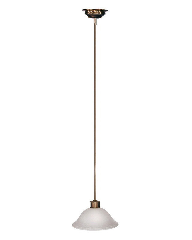 Z-Lite Lighting 309-12P One Light Hanging Pendant in Burnished Nickel and Chocolate Finish