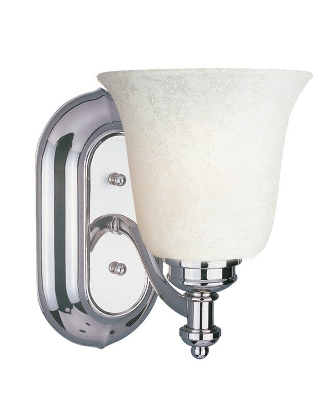 Z-Lite Lighting 301-1V-CH-WM6 One Light Wall Sconce in Polished Chrome Finish