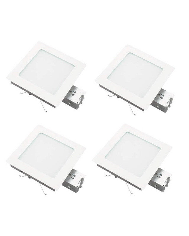 Leadco Lighting SR41117 WH FOUR PACK of Square Non IC New Construction Recessed Cans