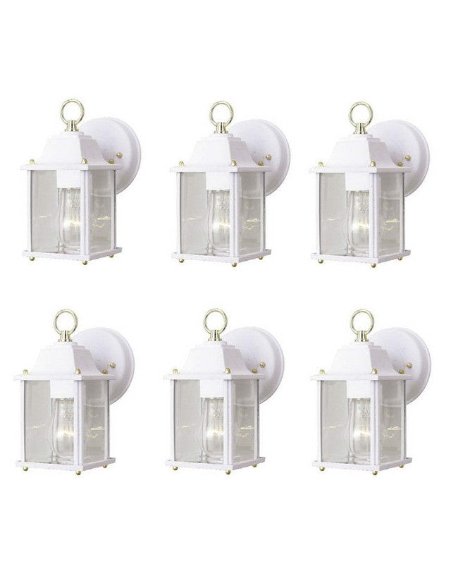 Kichler Lighting 281 WH SIX PACK One Light Exterior Outdoor Wall Mount in White Finish