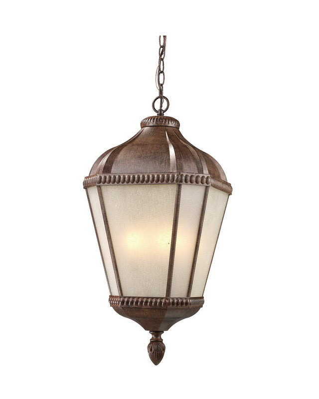 Z-Lite Lighting 513CHB-WB Four Light Outdoor Exterior Hanging Pendant Mount in Weathered Bronze Finish