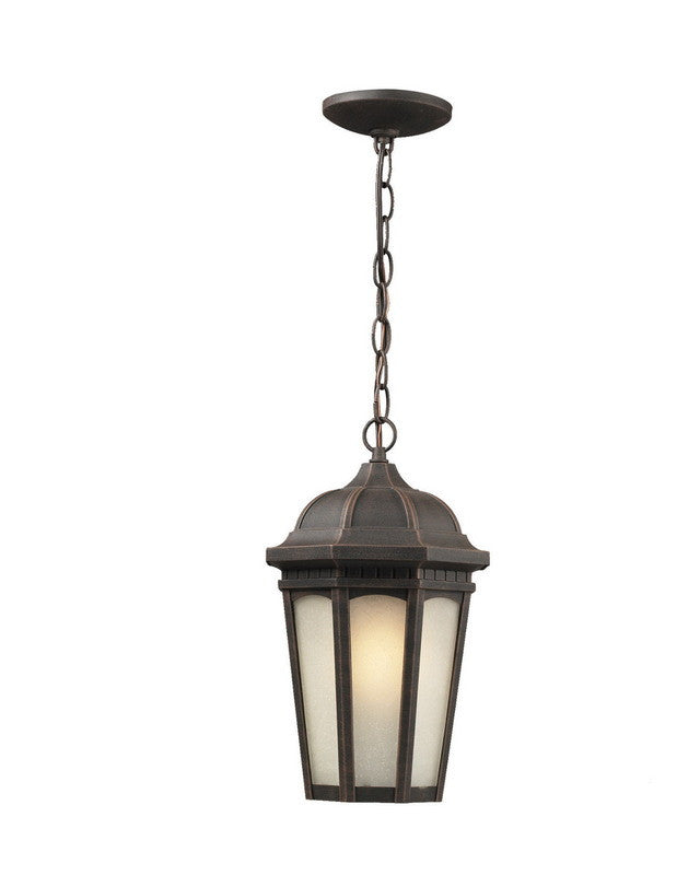 Z-Lite Lighting 508CHB-ABR One Light Outdoor Exterior Hanging Pendant Mount in Antique Bronze Finish