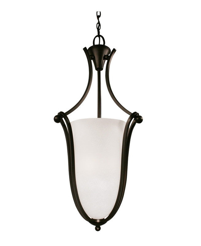 Z-Lite Lighting 317P-32 Three Light Hanging Pendant Chandelier in Bronze Finish