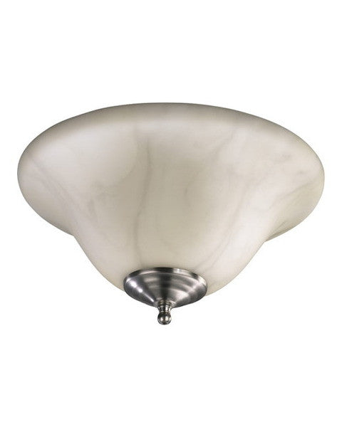 Quorum International 1022-11 Resin Universal Fan Light Kit in Satin Nickel Finish and White Resin