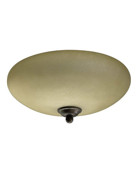Quorum International 2287-199 Universal Fan Light Kit in Byzantine Bronze Finish and Amber Scavo Glass