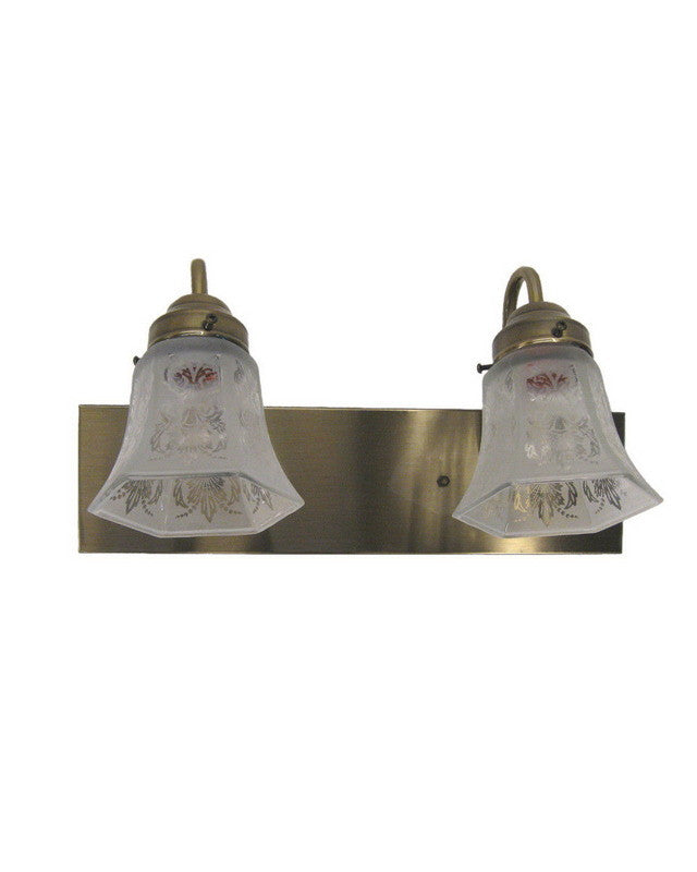 Angelo Lighting 66537 AB - MA2150 Two Light Bath Vanity Wall Mount in Antique Brass Finish
