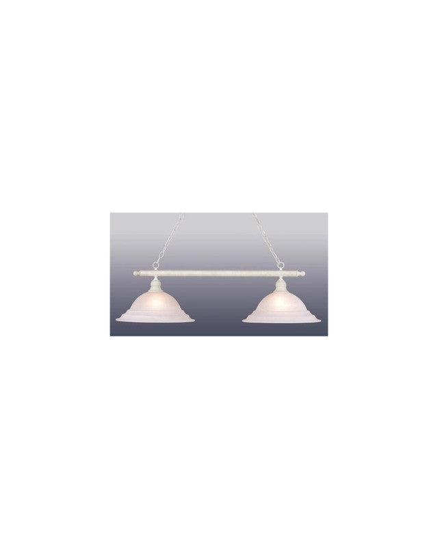 Vaxcel Lighting PD5391 SW Two Light Island Hanging Chandelier in Stone White Finish