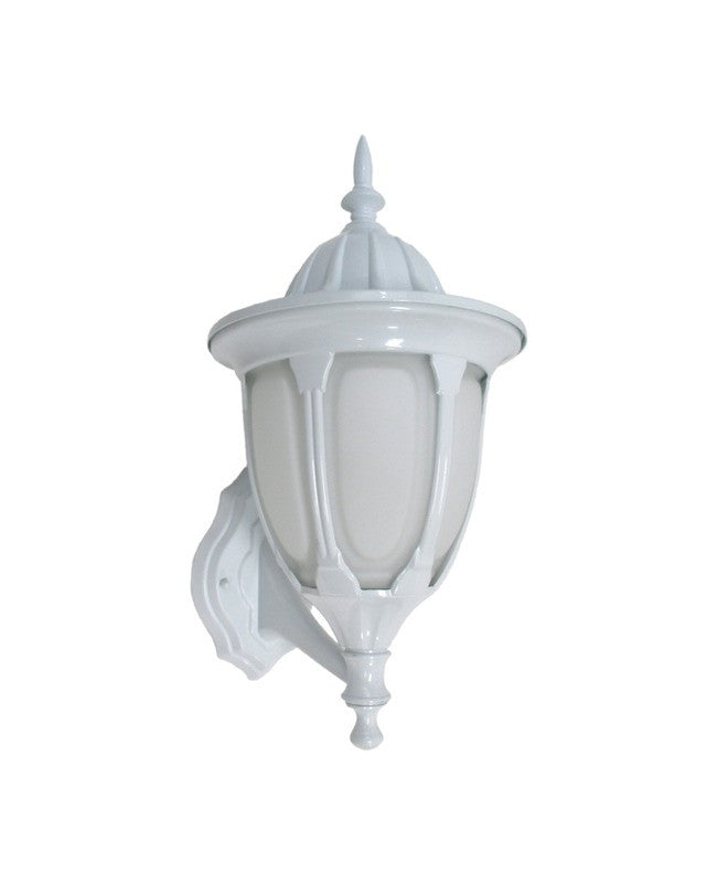 Epiphany Lighting 104932 WH One Light Cast Aluminum Outdoor Exterior Wall Mount in White Finish