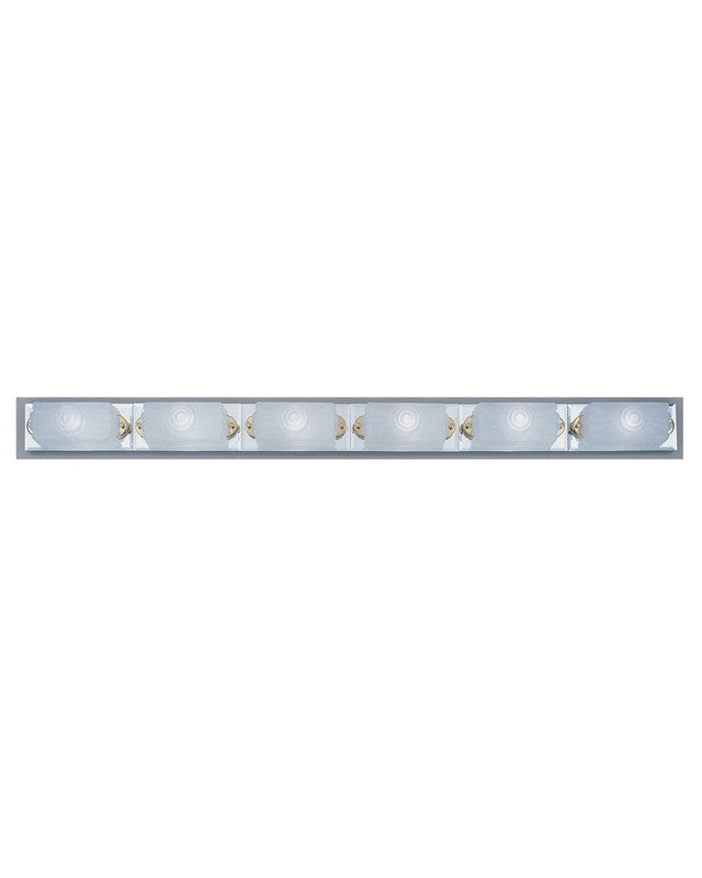 Forecast Lighting F4524 Six Light Bath Wall in Brushed Nickel Finish with Polished Brass Accents