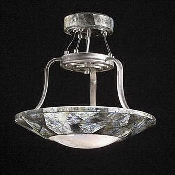 Stylicon by Thomas Lighting AC2401-BLS Tahitian Pearl Collection 2 Light Inverted Pendant in Brushed Nickel Finish