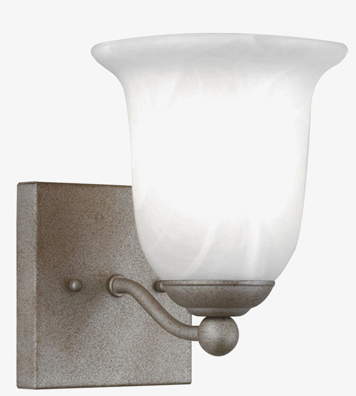 Forecast Lighting F1165-65 Rustica Collection One Light Wall Sconce in Silver Rust Finish