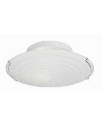 Trans Globe Lighting 59010 One Light Semi Flush Energy Efficient Fluorescent Ceiling Light in White Finish