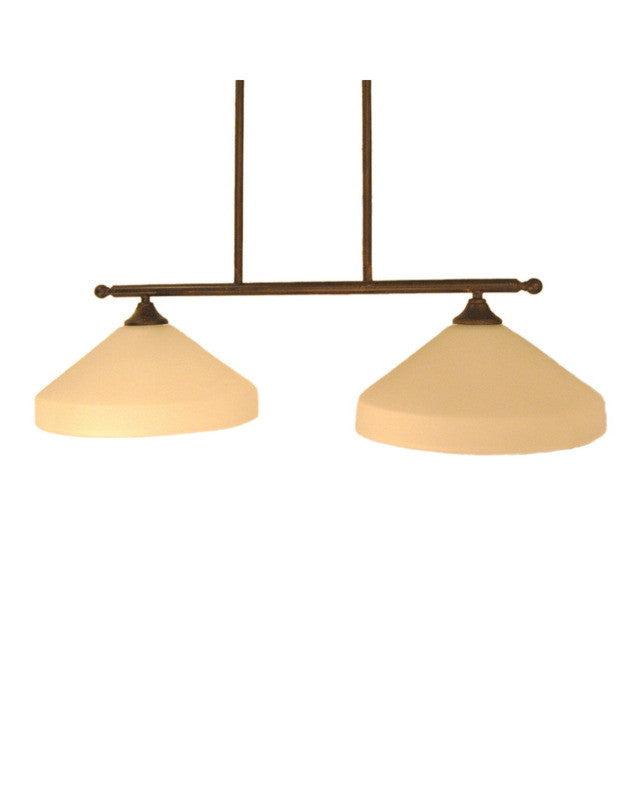 Kichler Lighting 3849 TZ Ansonia Collection Two Light Hanging Island Chandelier in Tannery Bronze Finish