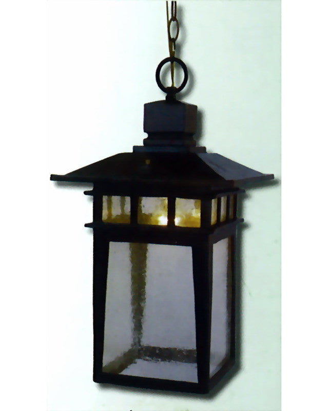 Epiphany Lighting 104915 BK One Light Hanging Outdoor Exterior in Black Finish