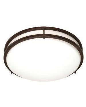 Epiphany Lighting 104784 ORB Two Light Round Energy Saving Fluorescent Flush Ceiling Mount in Oil Rubbed Bronze Finish