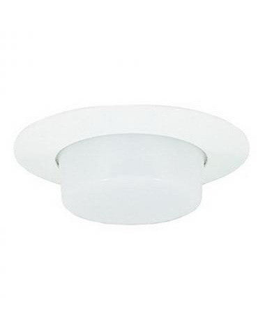 Epiphany 400355 WH Six Inch Drop Recessed Can Shower Trims that Works with HALO