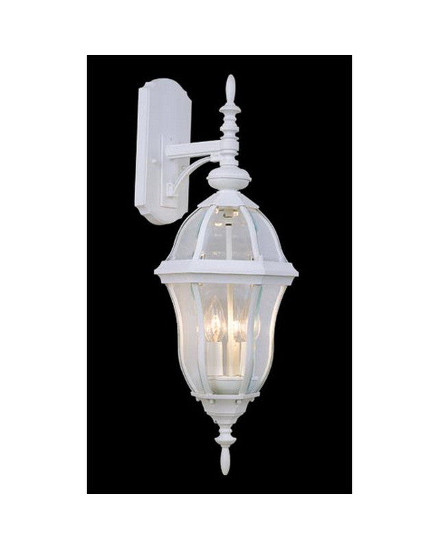 Vaxcel Lighting OW24493 TW Three Light Outdoor Wall Lantern in Textured White Finish