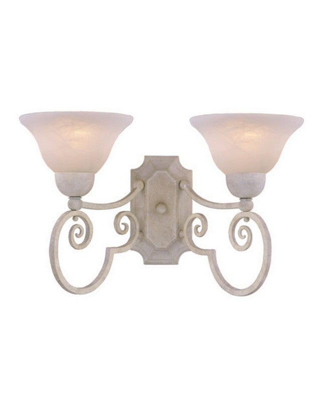 Vaxcel Lighting WL10934 SW Two Light Wall Sconce in Sand White Finish