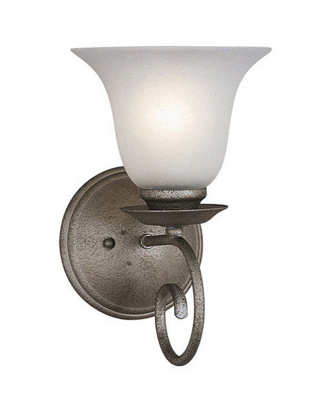 Forecast Lighting F789-65 One Light Wall Sconce in Silver Rust Finish