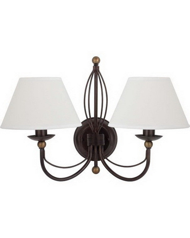 Globe Lighting 61962Two Light Wall Sconce in Bronze Finish