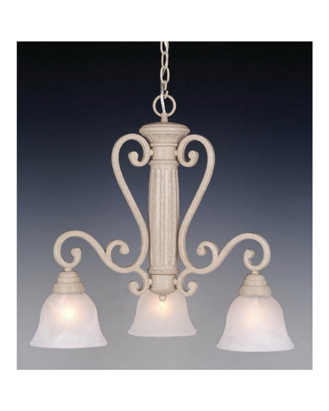 Vaxcel Lighting CH32803 NS Three Light Chandelier in Stone Finish