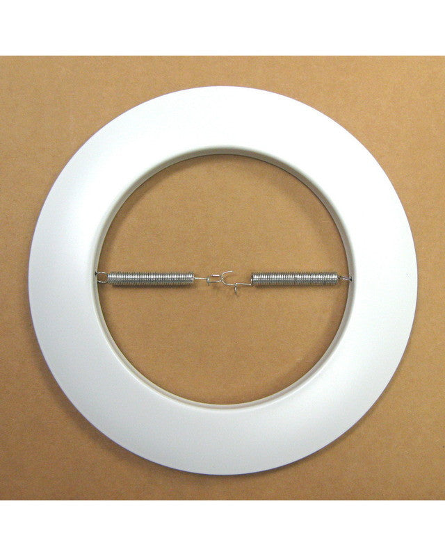 Epiphany 400200 WH Set of 12 Six Inch White Open Recessed Can Trims that Works with HALO