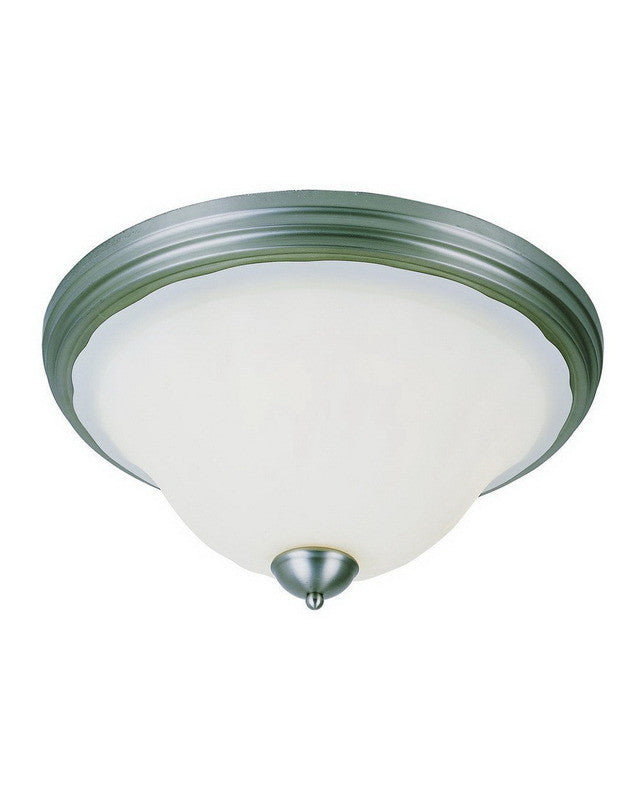 Trans Globe Lighting 29118 BN Three Light Flush Ceiling Fixture in Brushed Nickel Finish