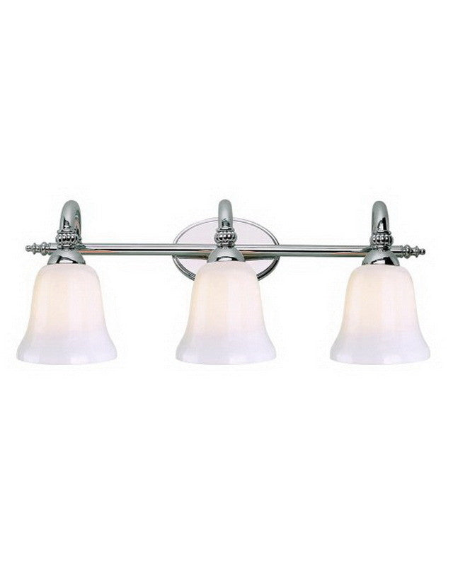 Trans Globe Lighting 2153 PC Three Light Bath Vanity Wall Mount in Polished Chrome Finish