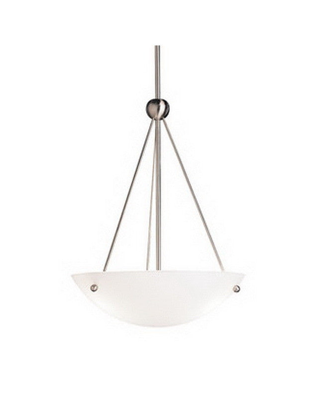 Kichler Lighting 2752 NIFL Family Spaces Collection One Light Energy Efficient Circline Fluorescent Pendant Chandelier in Brushed Nickel Finish