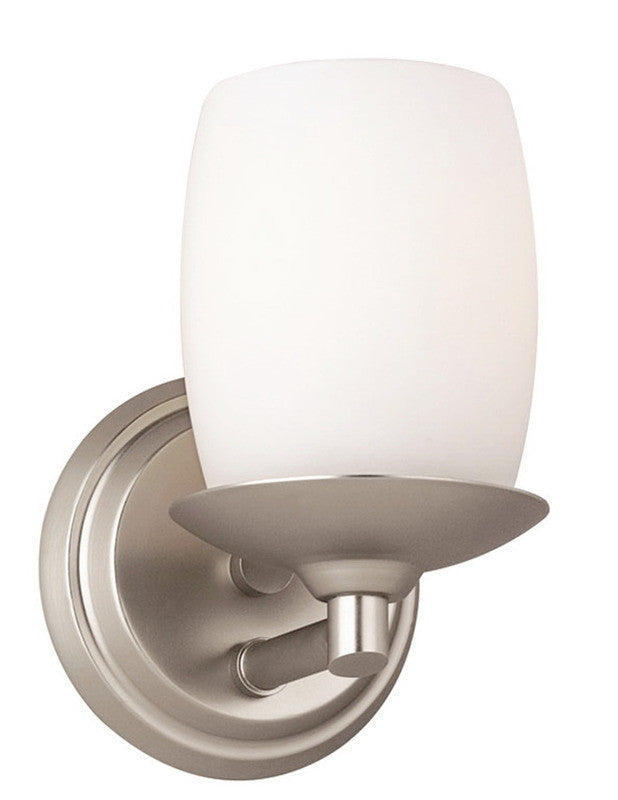 Forecast Lighting F1405-62 Summit Collection 1 Light Wall Sconce in Metallic Silver Finish