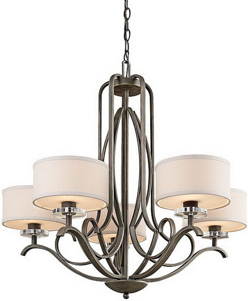 Kichler Lighting 42476 OZ Leighton Collection Five Light Chandelier in Olde Bronze Finish - Special Order Item