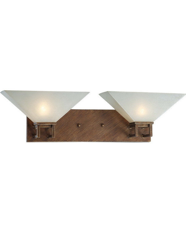 Nuvo Lighting 60-4402 Ratio Collection Two Light Bath Vanity Wall Sconce in Inca Gold Finish