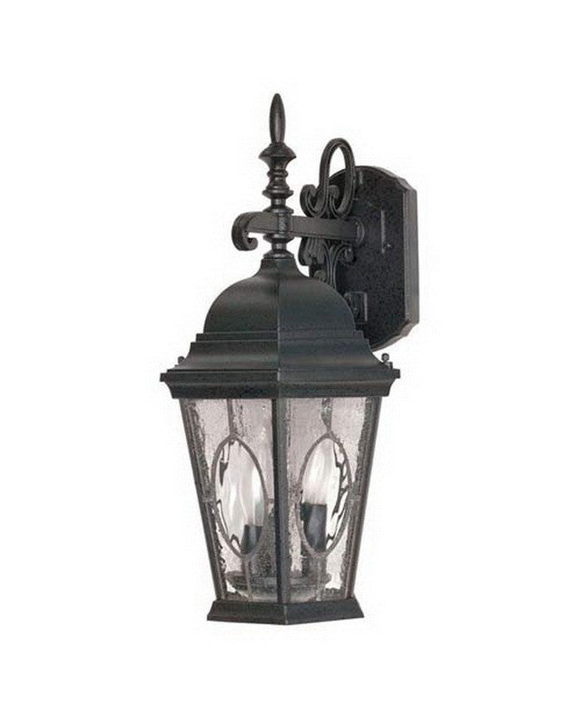 Nuvo Lighting 60-793 Fordham Collection Three Light Exterior Outdoor Wall Lantern in Textured Black Finish