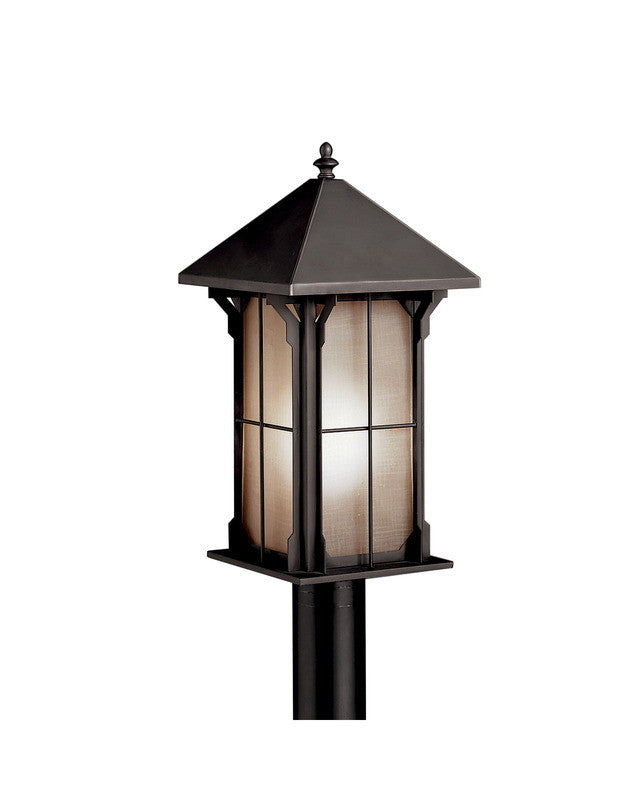 Kichler Lighting 10967 OZ One Light Energy Efficient Fluorescent Outdoor Exterior Post Lantern in Olde Bronze Finish