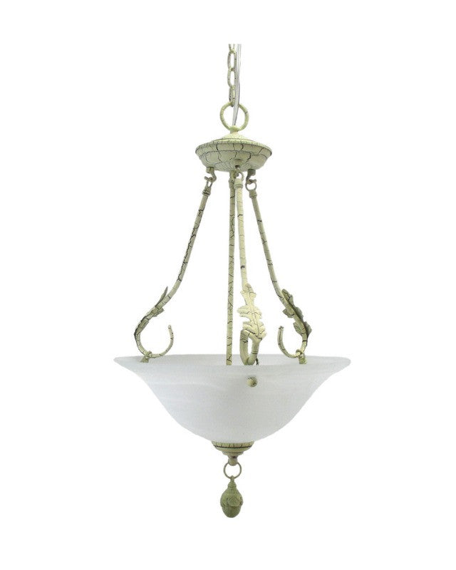 Trans Globe Lighting 8959 SC Three Light Hanging Pendant Chandelier in Stucco Finish