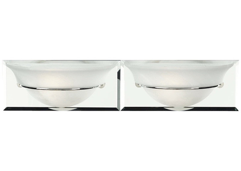 Forecast Lighting F4551 Two Light Bath Wall in Polished Nickel or Polished Brass Finish